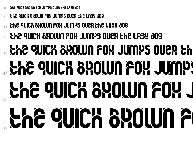 Kawai Desu font waterfall